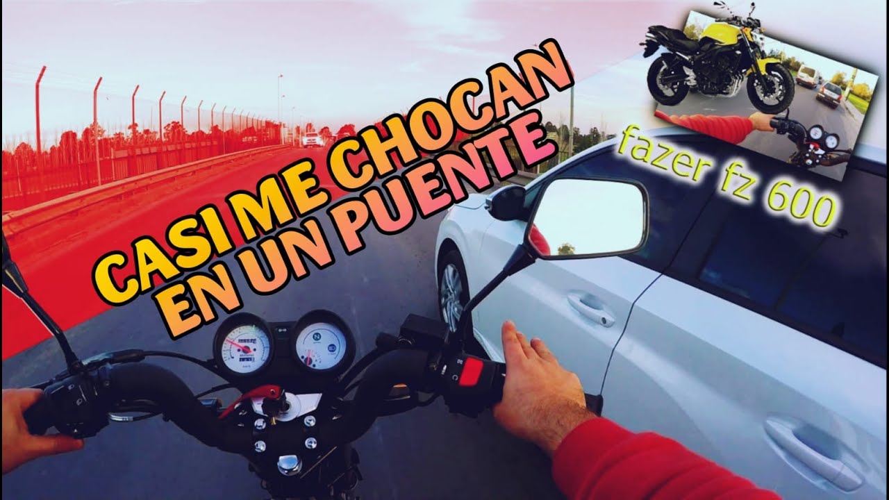 ✅CASI ME CHOCAN EN UN PUENTE✅ 🤬 #observacionesdiarias #ezeiza #gopro #motomel