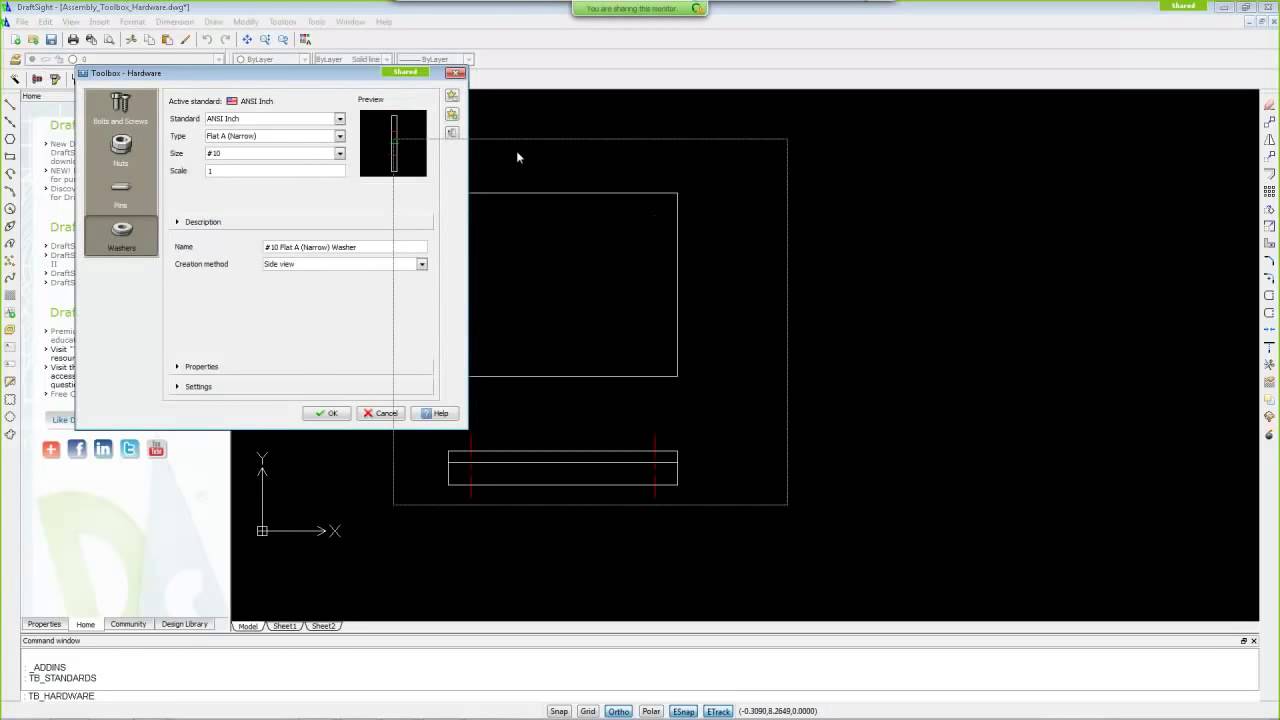 The Nuts and Bolts of DraftSight Toolbox