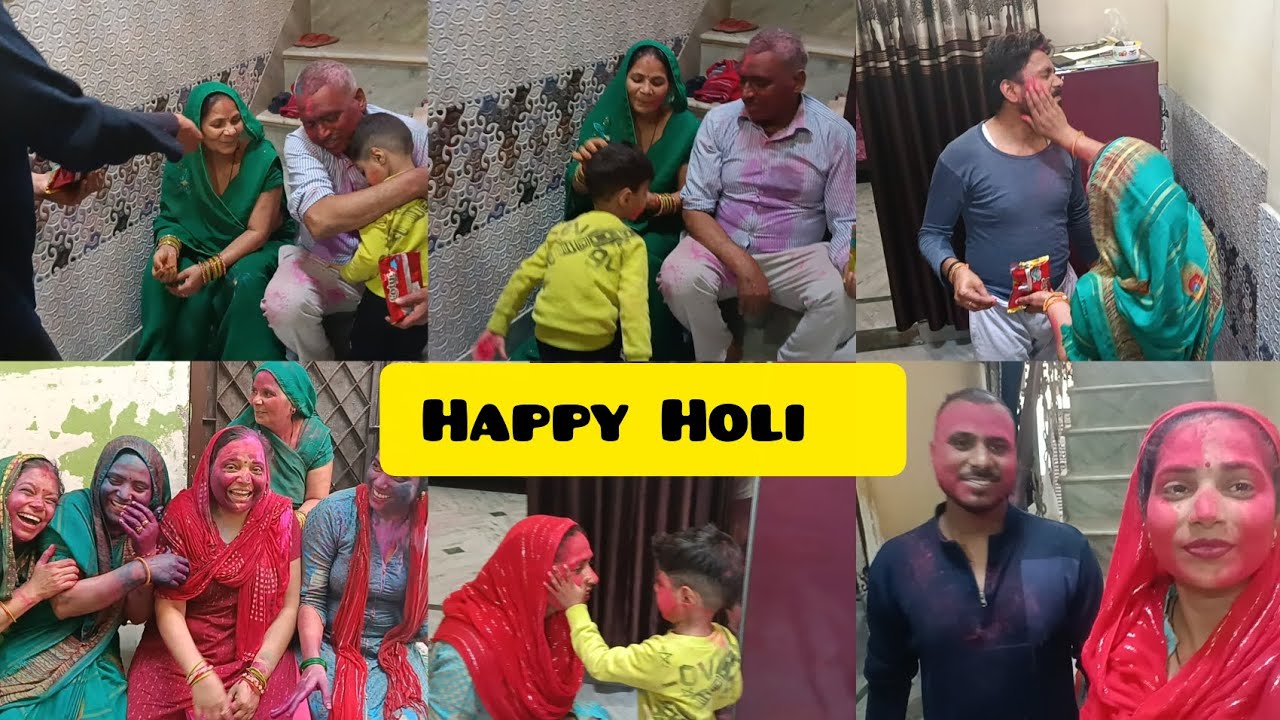 Holi Par bhoot Bana Diya 🥳 Holi Ke Rang Gharwalo Ke Sang 🥰||aartisuryevanshivlog|| 