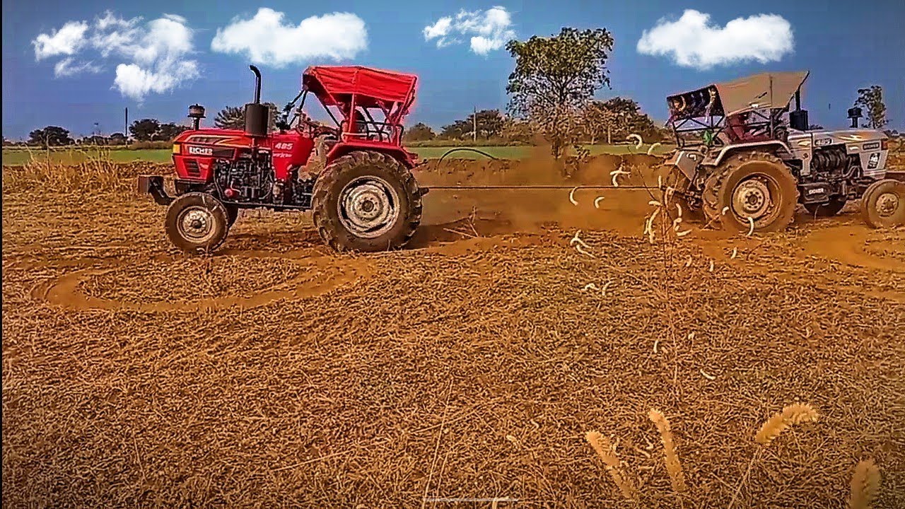 Eicher tractor vs Eicher tractor 485 tochan 💪🔥/Eicher tractor video #guruveervlogs #viral #trending