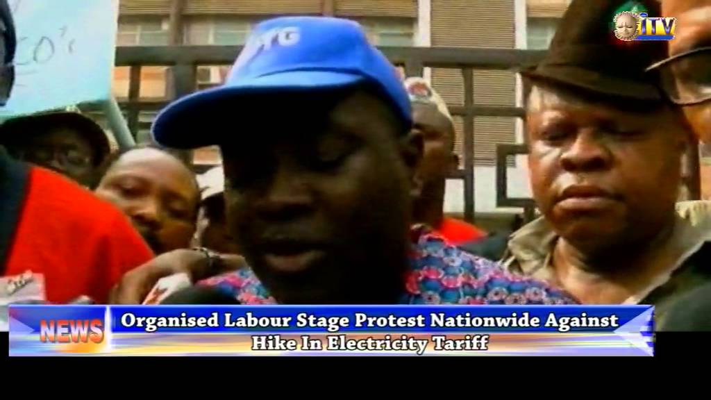 Organized labour stage protest nationwide against hike in electricity tariff