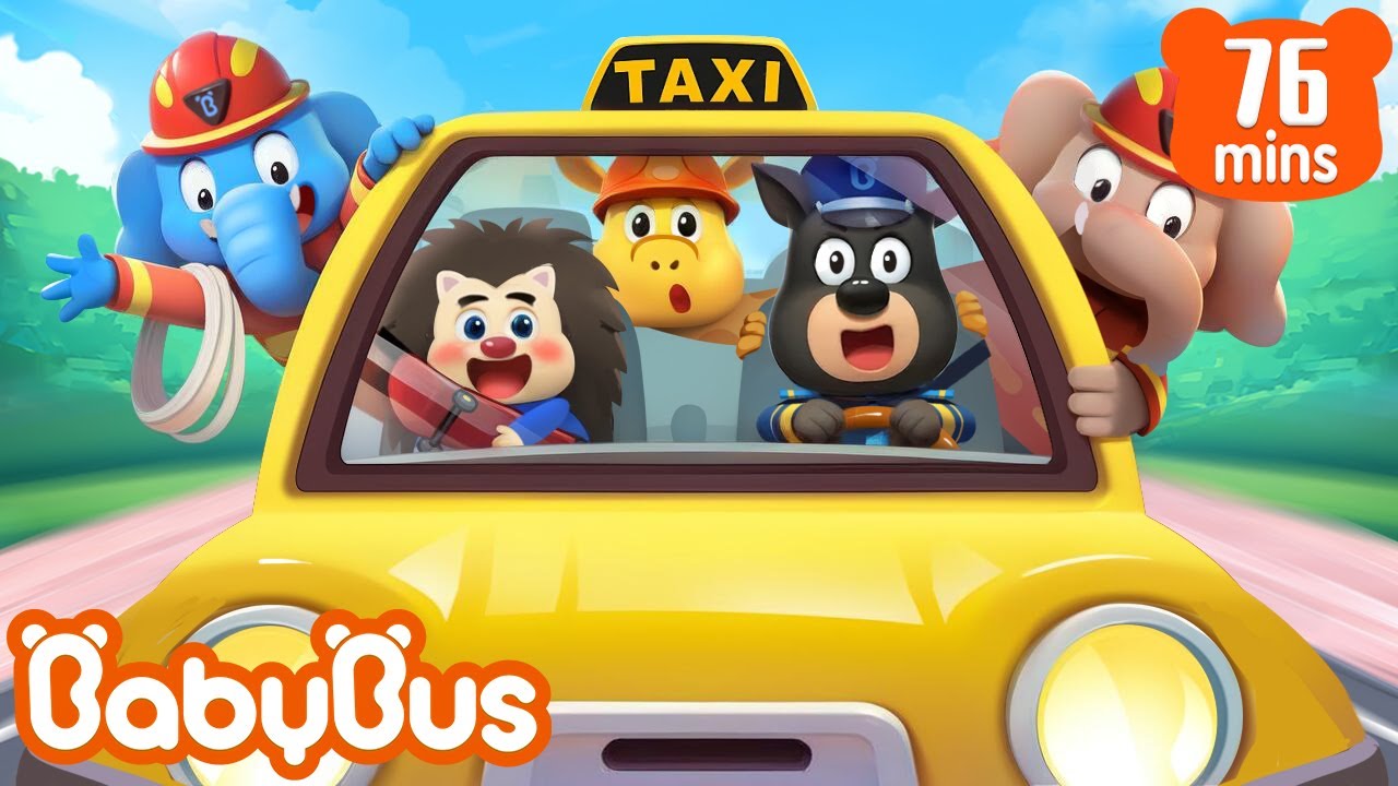 Xe taxi | An toàn khi ta đi taxi | Hoạt hình cảnh sát trưởng Labrador | BabyBus
