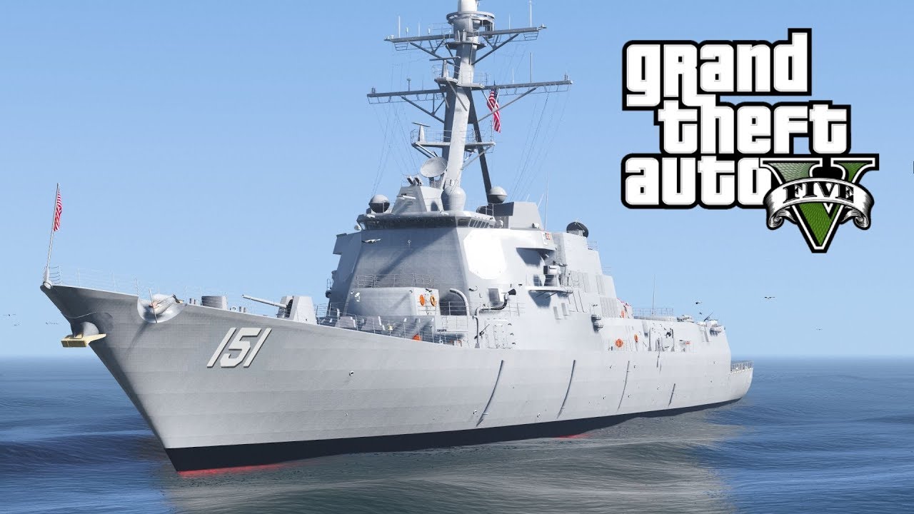 GTA V DDG-151 Nathan James (The Last Ship) first official release (MOD)