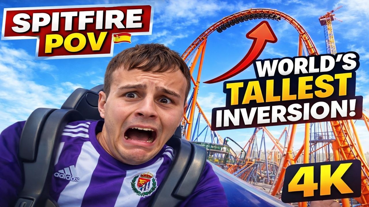 Spitfire 4K On Ride POV - Six Flags Qiddiya City - World's TALLEST Inversion!