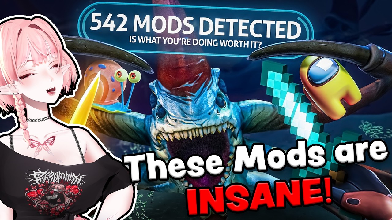 Subnautica, but with 500 DIFFERENT MODS?!?| Slimecicle React