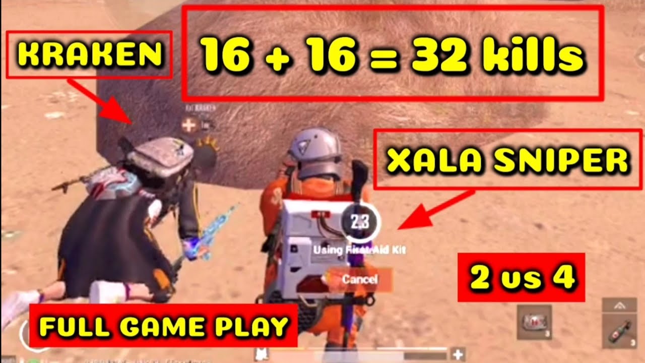 کراکین و خاڵە سنایپەر ٣٢ کێڵ لە بیابان سافیان کرد 🔥 Kraken 🐙 w Xala Sniper - 32 kills #Bashi5
