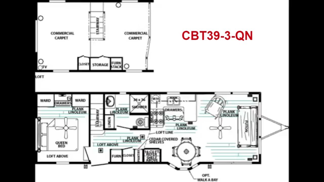 Forest River Log Cabin Model CBT39-3 Tiny House on Wheels