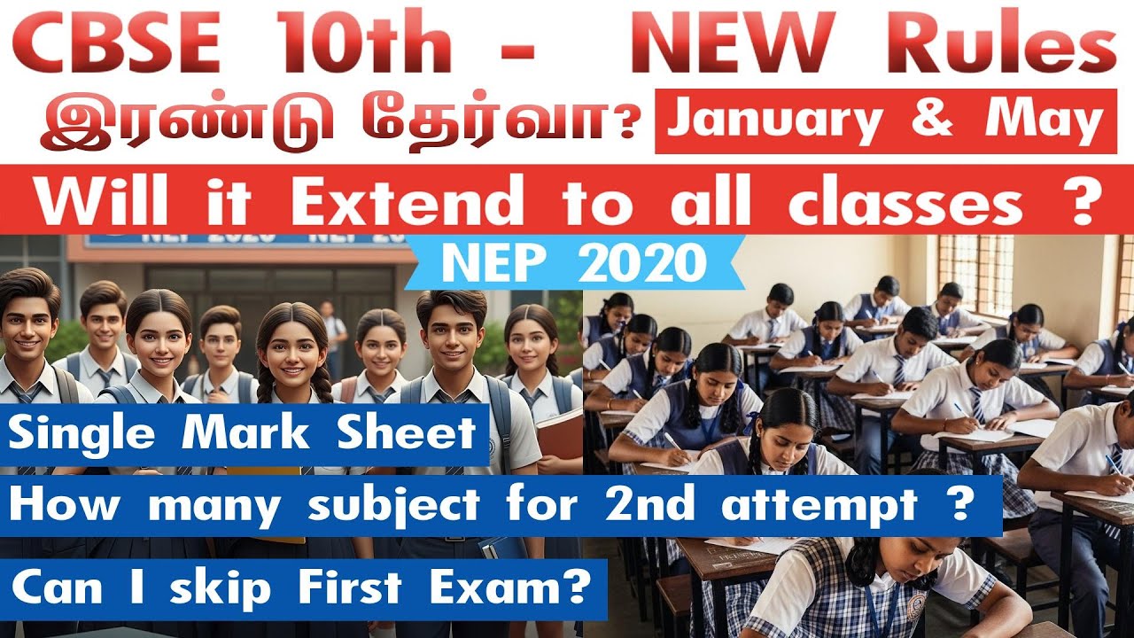 CBSE 10th Board Exam 2026 &ndash; Now 2 times a year! Full explanation