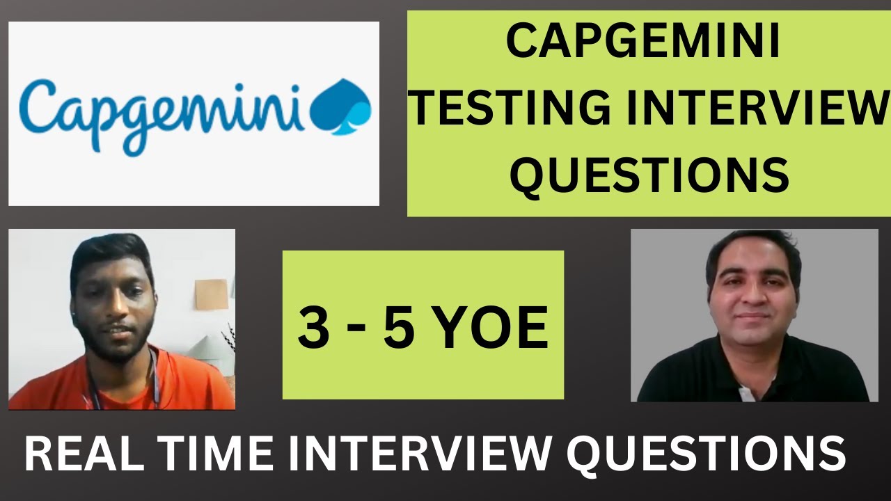 Capgemini Testing Interview Questions | Capgemini Testing Interview Q&A