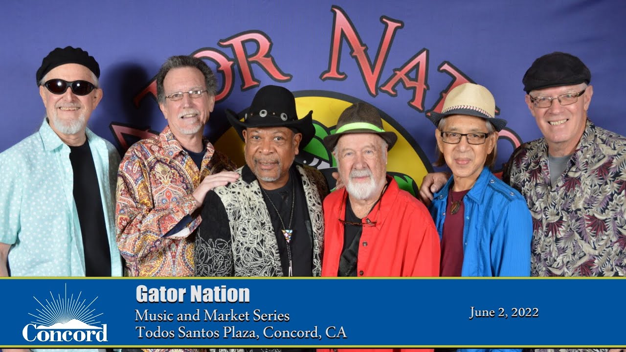Gator Nation 6/2/22 - Music and Market Concert Series at Todos Santos Plaza in Concord, CA