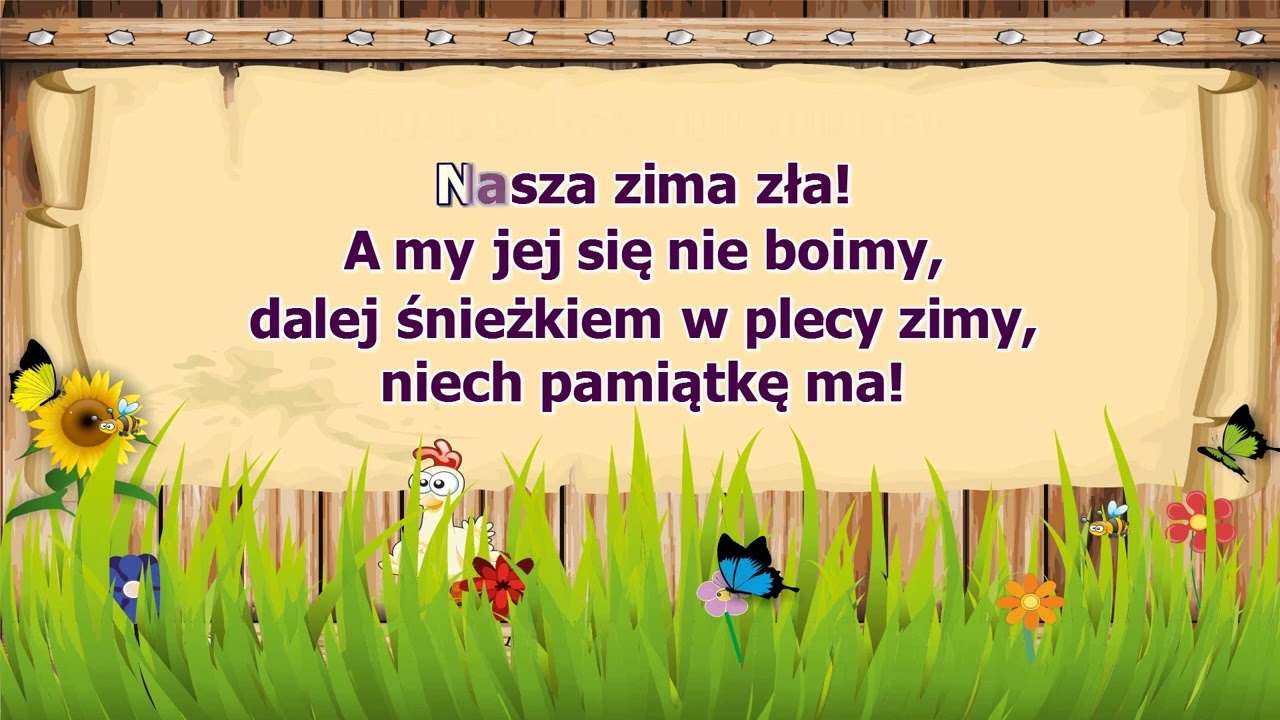 Hu hu ha nasza zima zła - z linią melodyczną ( karaoke )