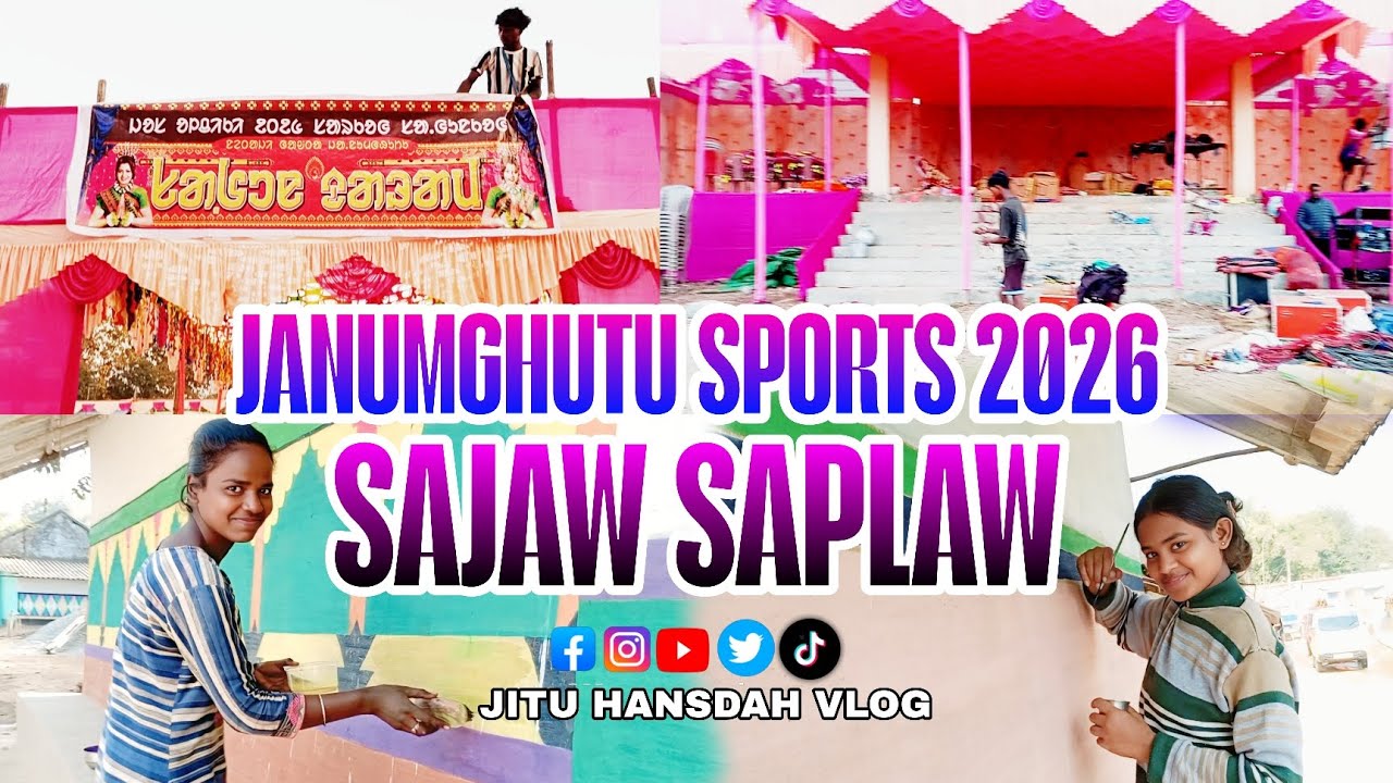 Janumghutu sports 2026 | Sajaw Saplaw | Tribal Sports Festival | Jharkhand/Jitu Hansdah Vlog
