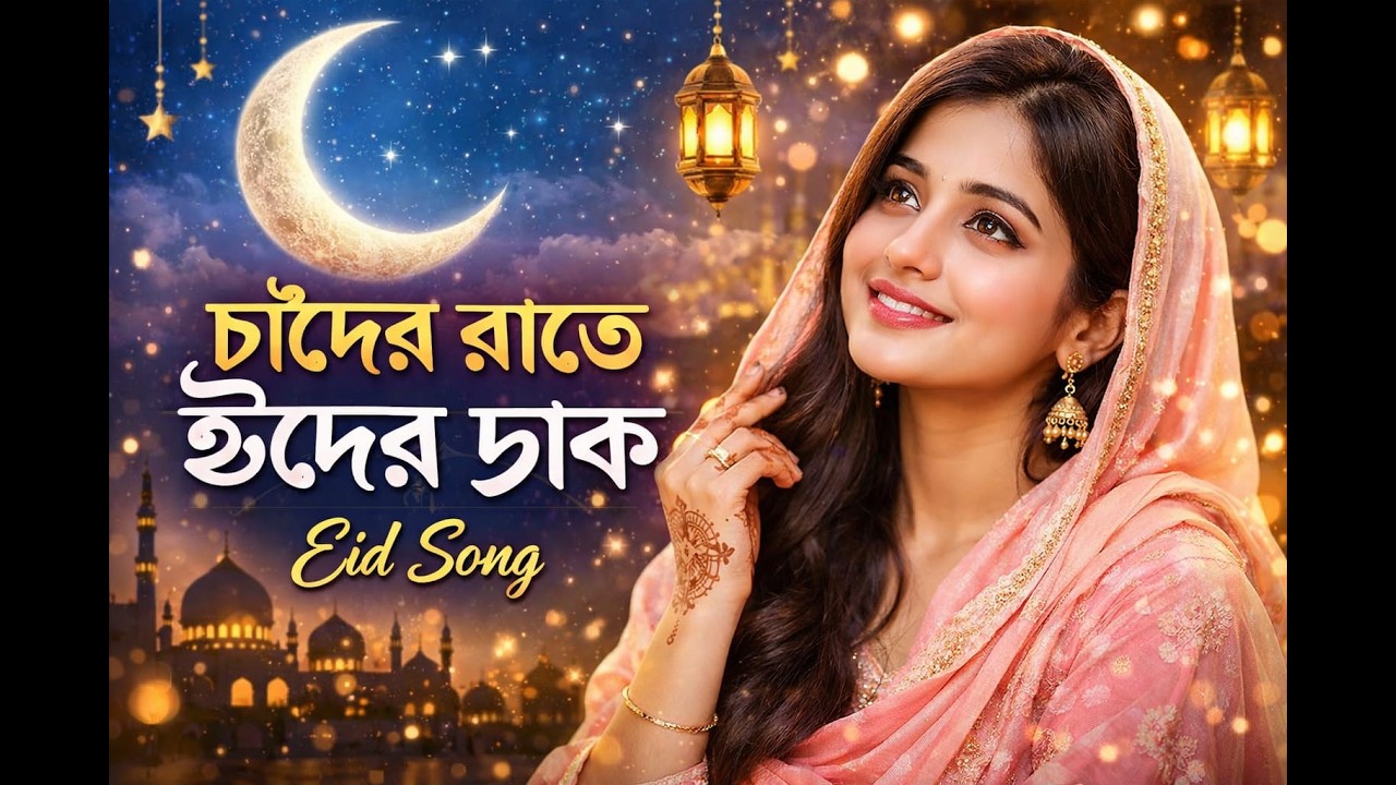 চাঁদের রাতে ঈদের ডাক 🌙 | New Eid Song 2026 | Beautiful Female Voice | Bangla Eid Song