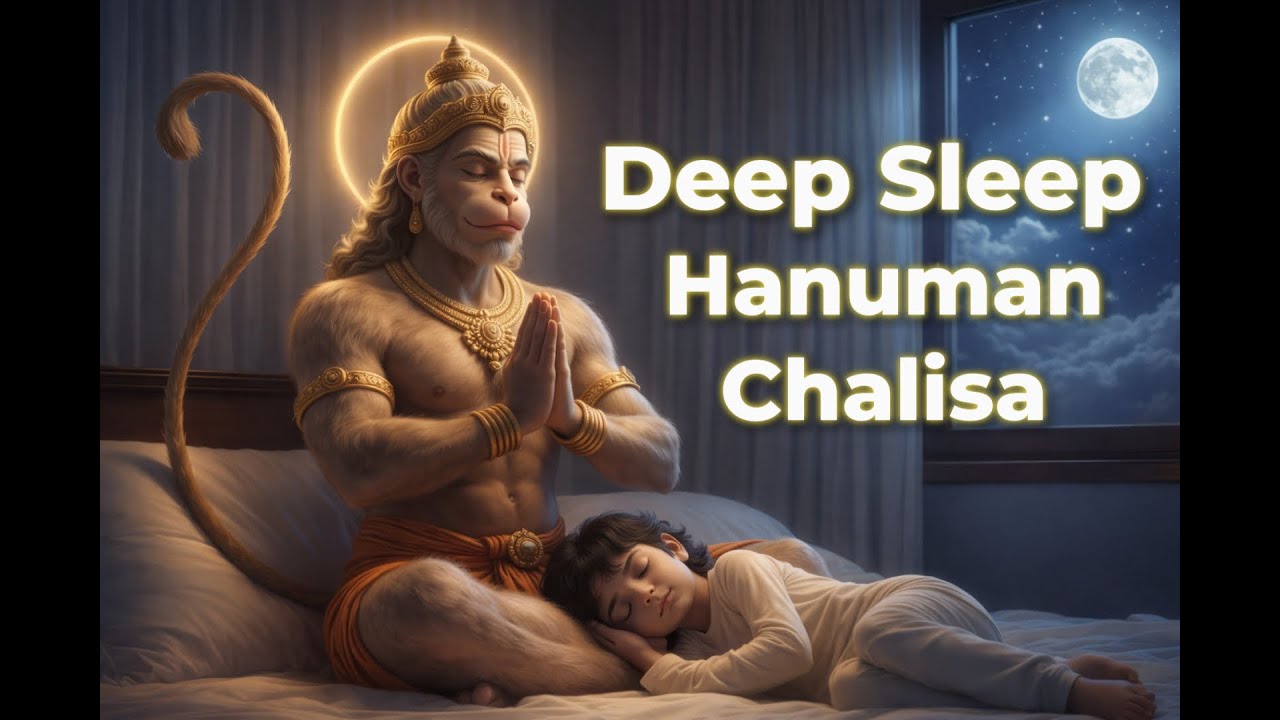 Powerful Hanuman Chalisa for Night Protection & Deep Sleep | Sacred Mantra | हनुमान चालीसा | No Ads
