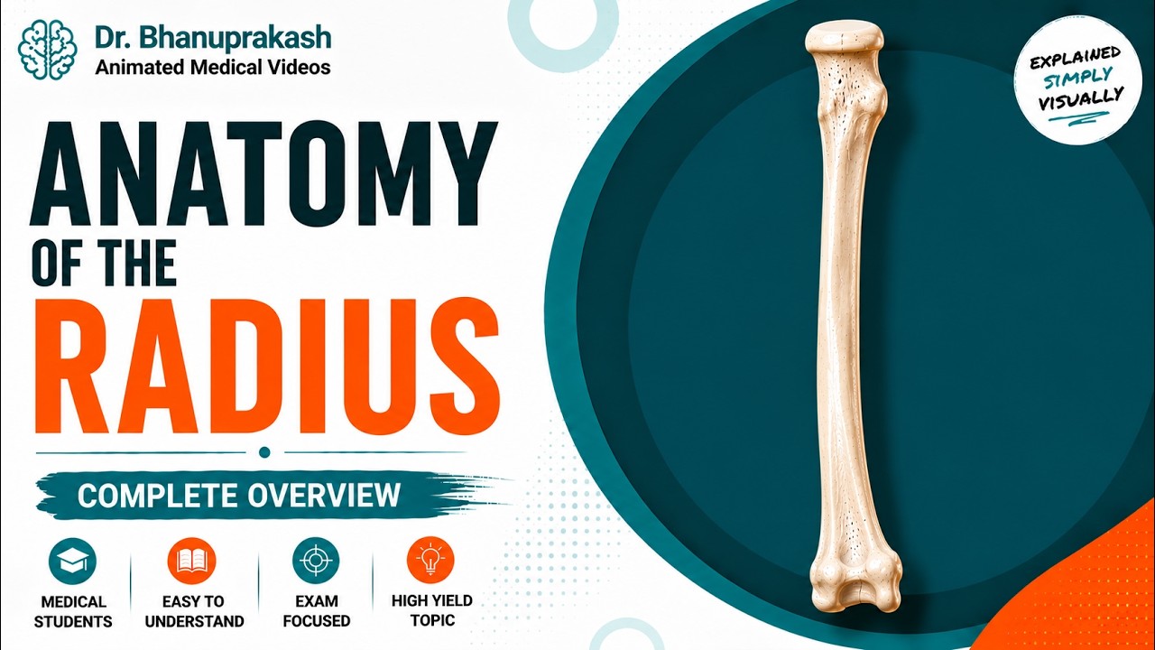 Radius Bone Anatomy Animation 🦴🦴🦴🚀🤓