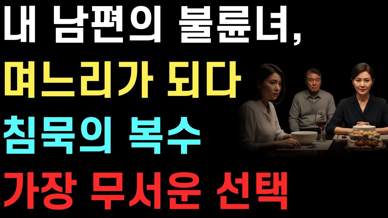 “웃으면서 복수했다” 불륜녀를 며느리로 만든 충격 이유｜노후사연｜인생극장｜시니어오디오북｜