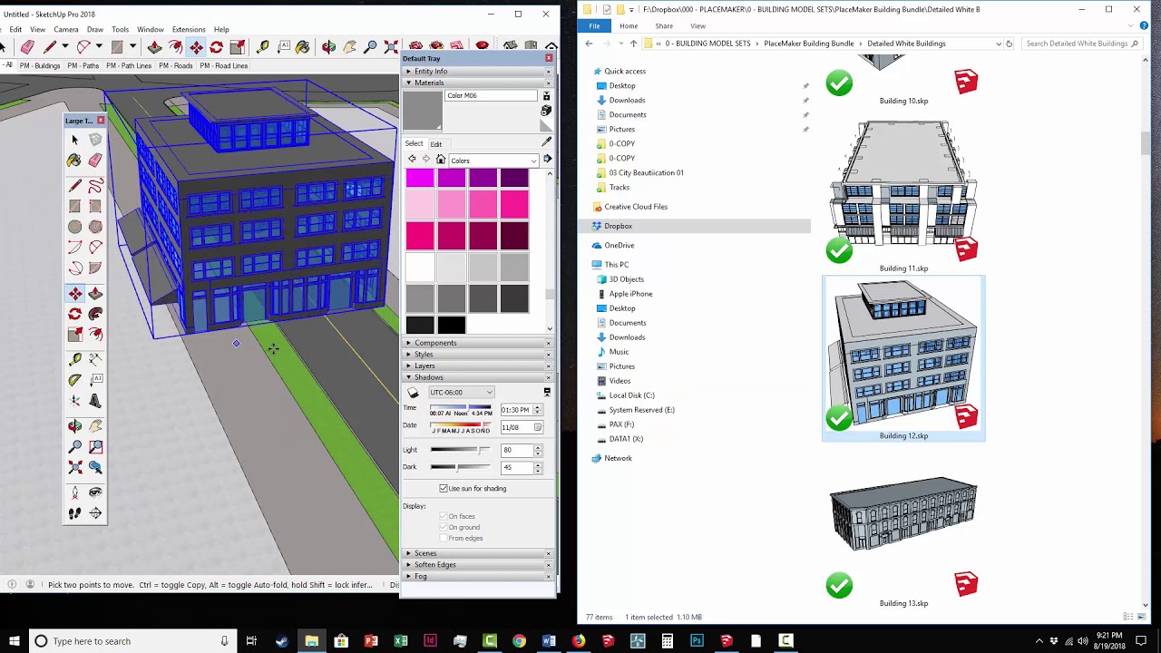 SketchUp and PlaceMaker City Building Skills