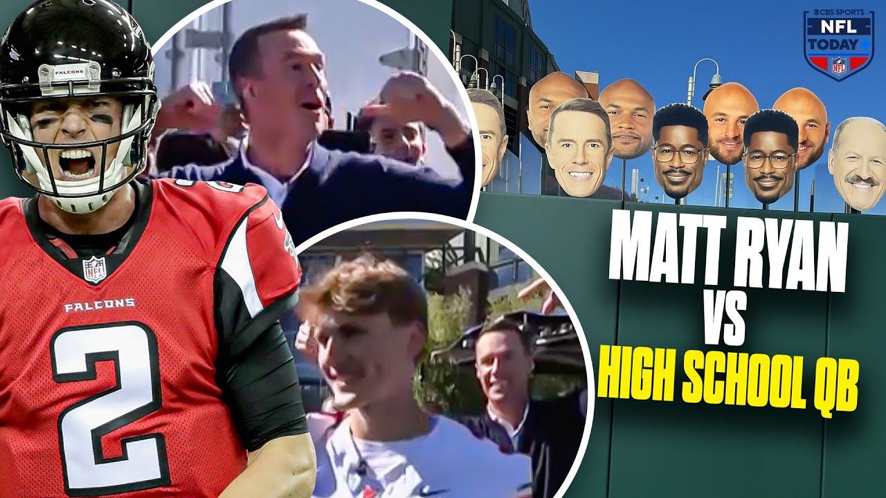Matt Ryan vs a high school QB ... he DID NOT take it easy on him 😅 | NFL Today+