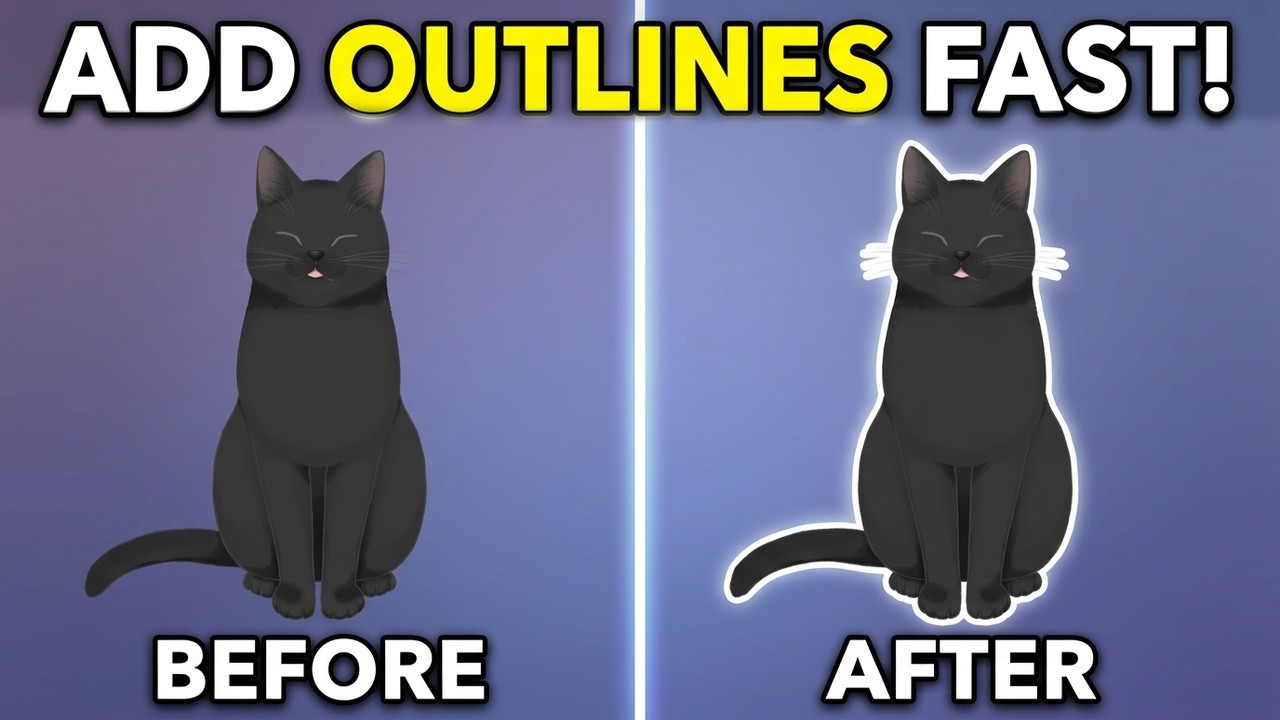 Как добавить белый контур к вашему VTuber-блогу (2026)