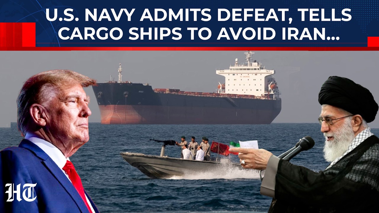 Scared US Navy Admits Defeat On Iran, Tells US-Flagged Cargo Ships To Avoid Tehran's Waters| Trump