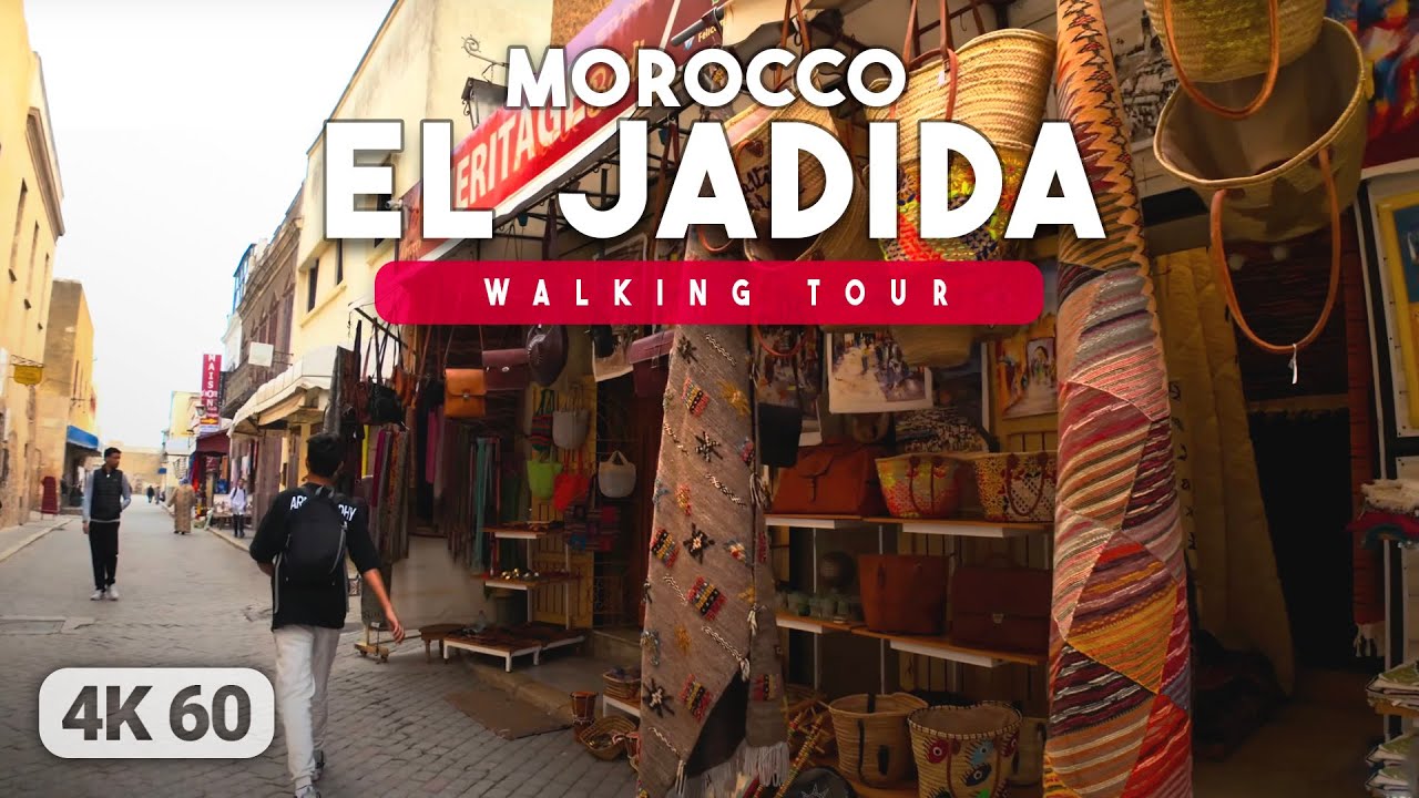 🇲🇦On the Way to the Old Portuguese Citadel - El Jadida Morocco Walking Tour - 4K 60FPS