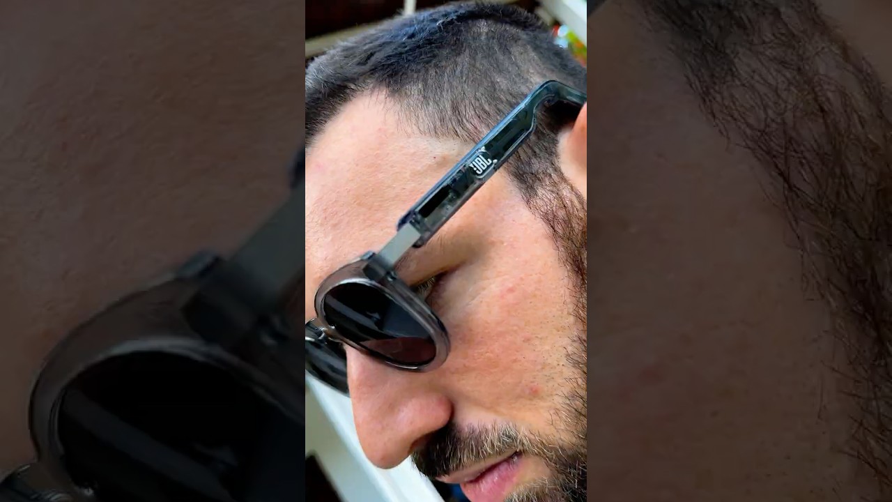 Testei o IMPRESSIONANTE &oacute;culos com caixinha de som da JBL! 🕶️🎶