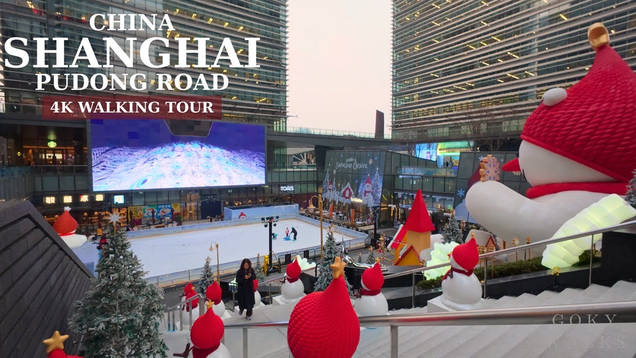 Silent Walk in Pudong 🌆 | Shanghai’s Modern Calm | China | 4K Walking Tour