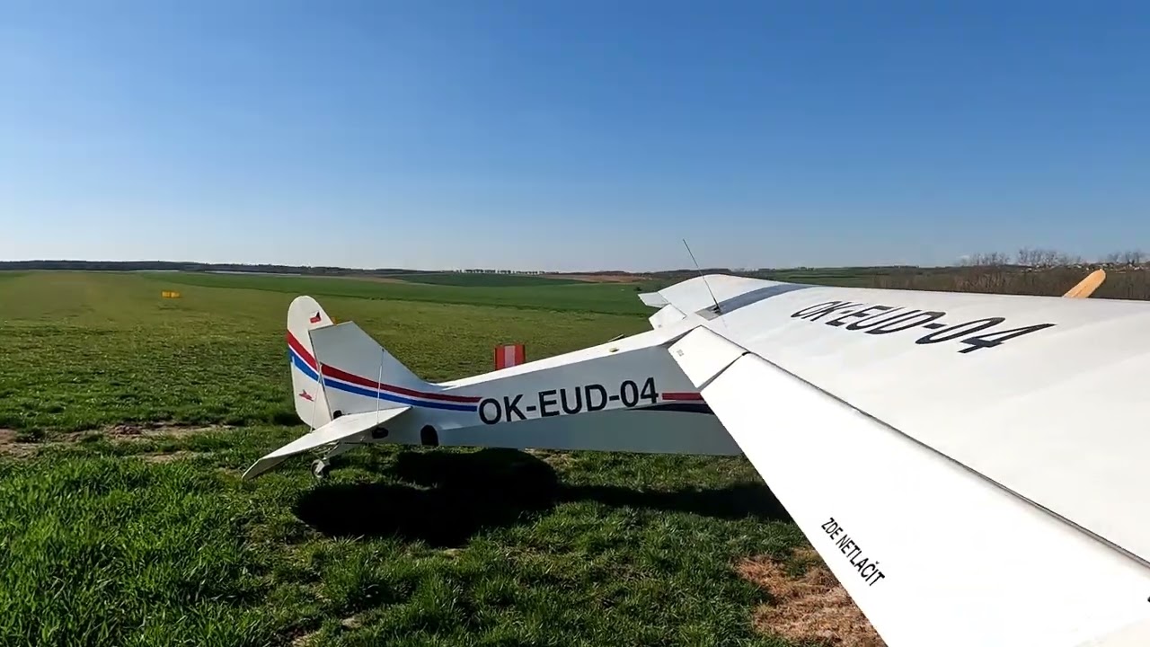 Cesta z Kolína do KRP ultralehkým letadlem Tulák.