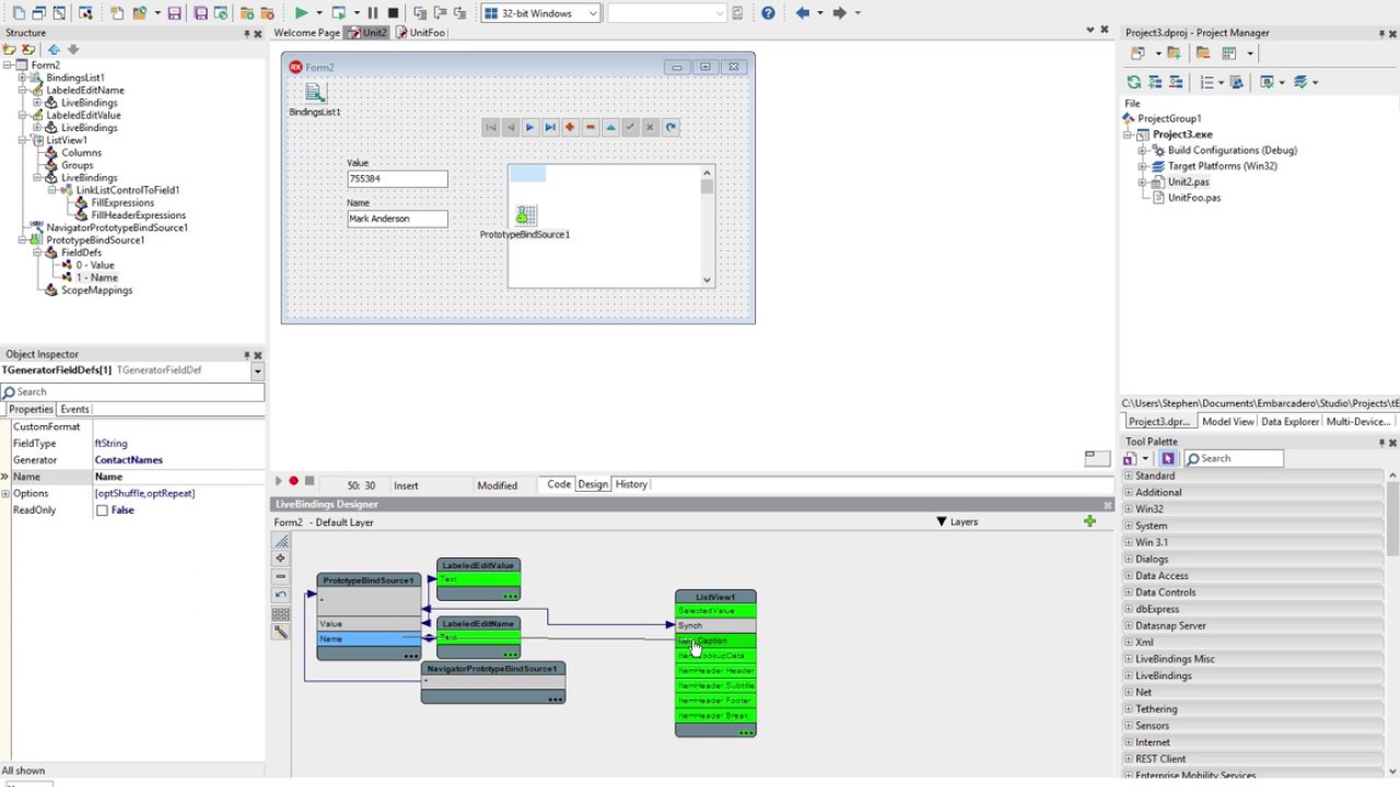 LiveBinding for VCL Developers