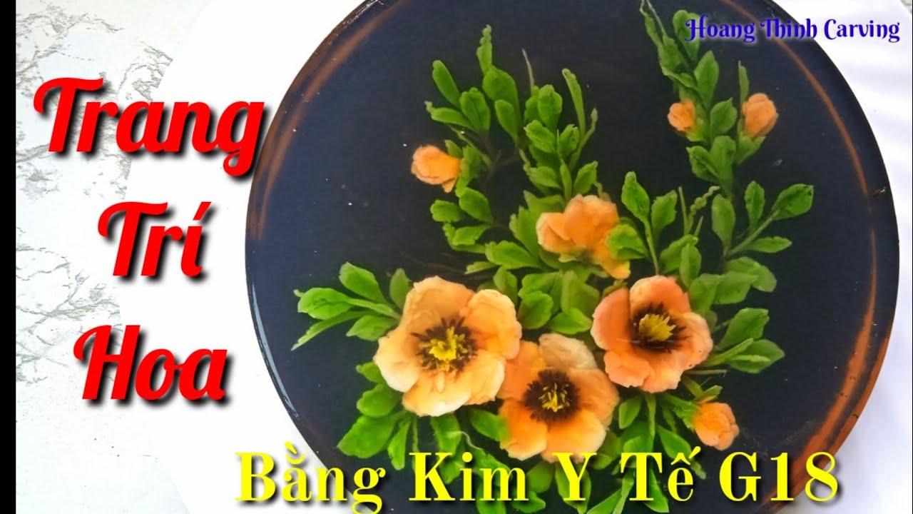 Bài #1- 2024 : Trang Trí Hoa Đơn Giản Trên Bánh Thạch Rau Câu 3D