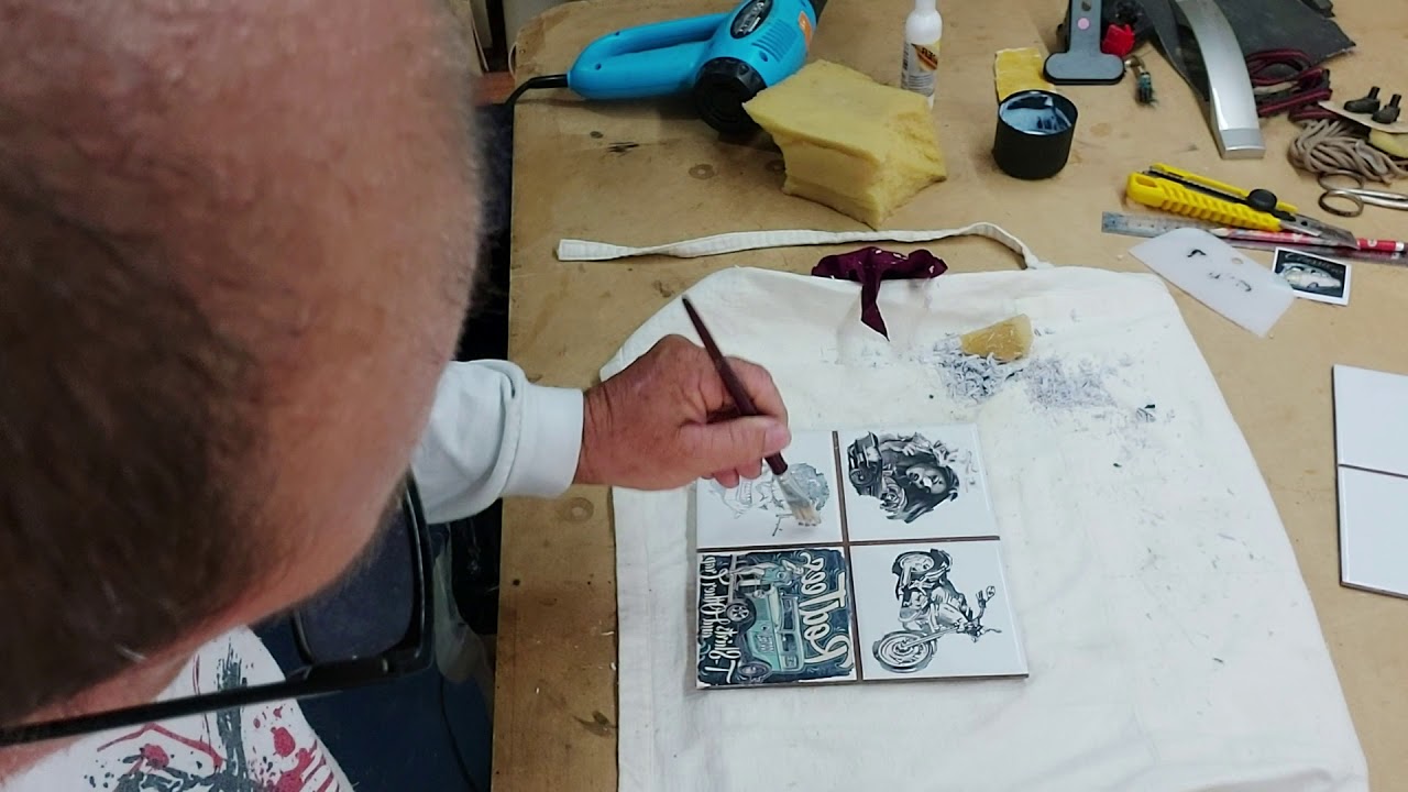 Dica de como transferir imagens para azulejos e madeiras .