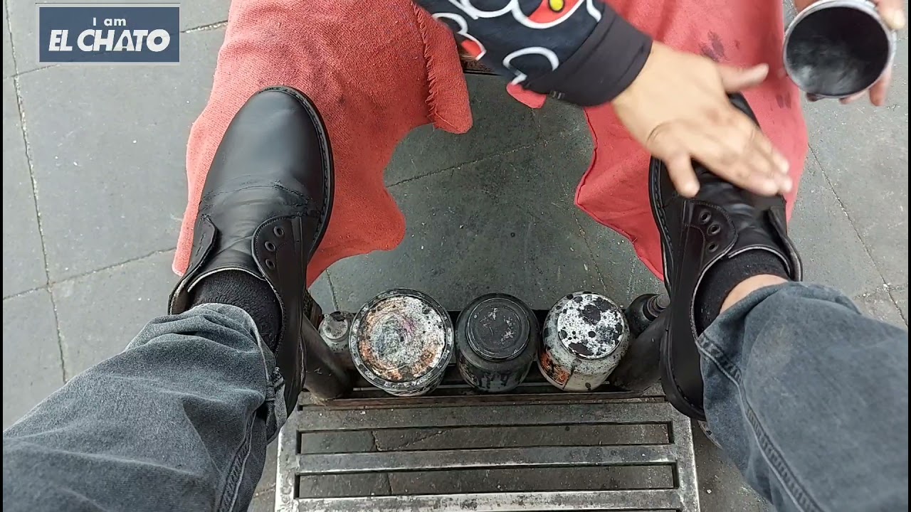 black shoes zapatos negros #asmr #shoeshiner #cdmx #azcapo #boleros