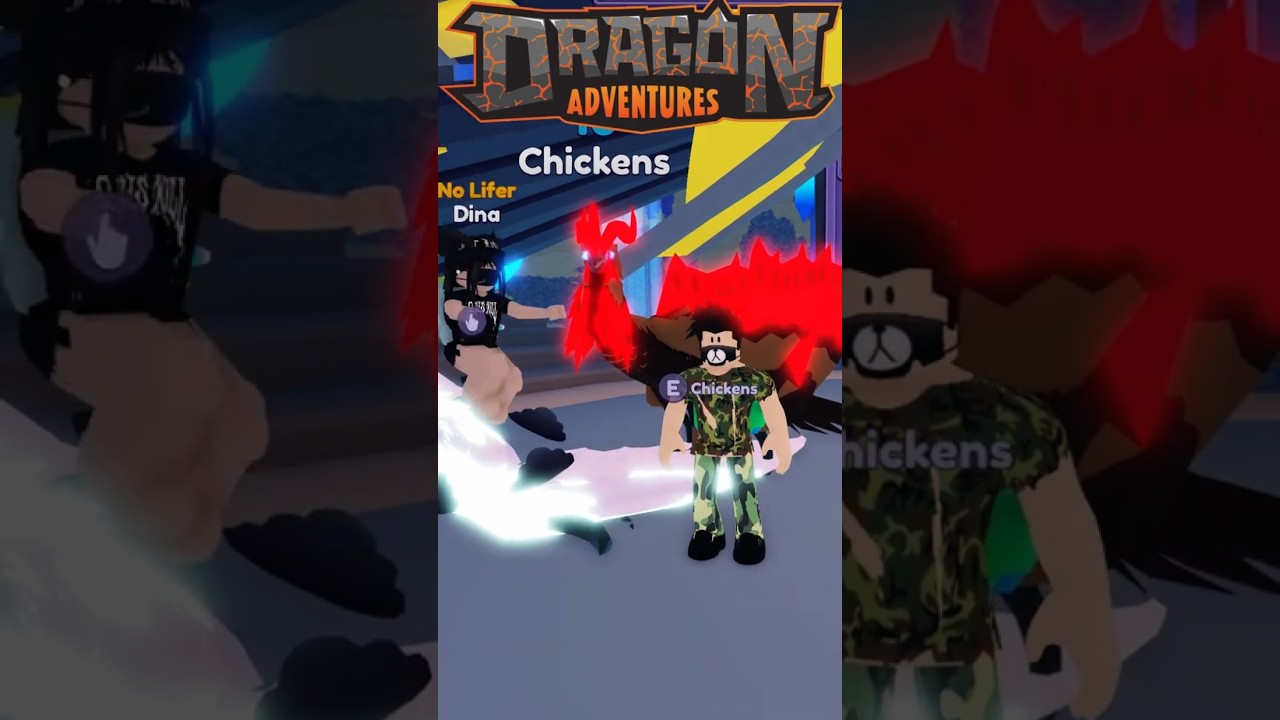 The Ayatrice Chicken Song in Roblox Dragon Adventures #chickensong #dragonadventures #astrosfarm
