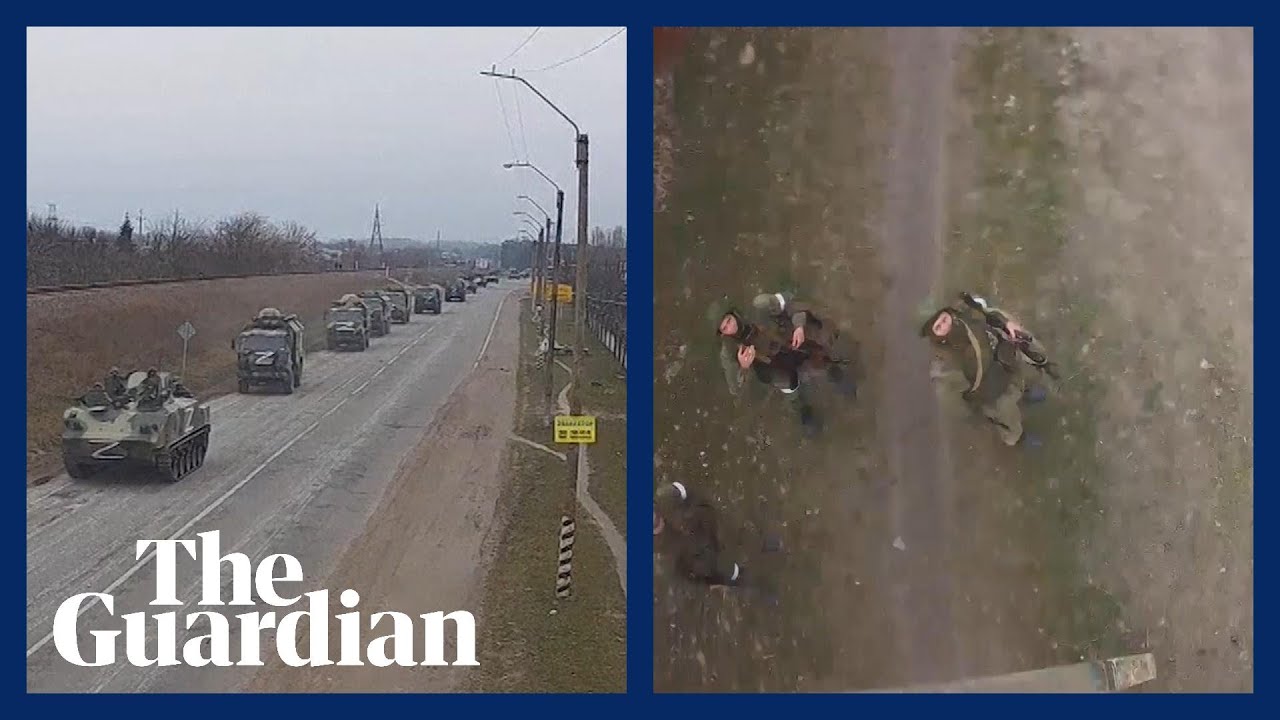 Russian soldiers captured on CCTV disabling surveillance cameras