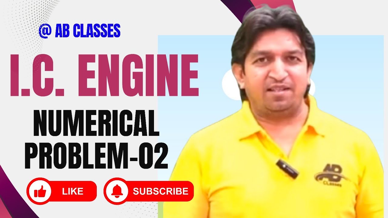 Internal combustion engine numericals || ic engine numerical problems || ic engine b tech 5th sem