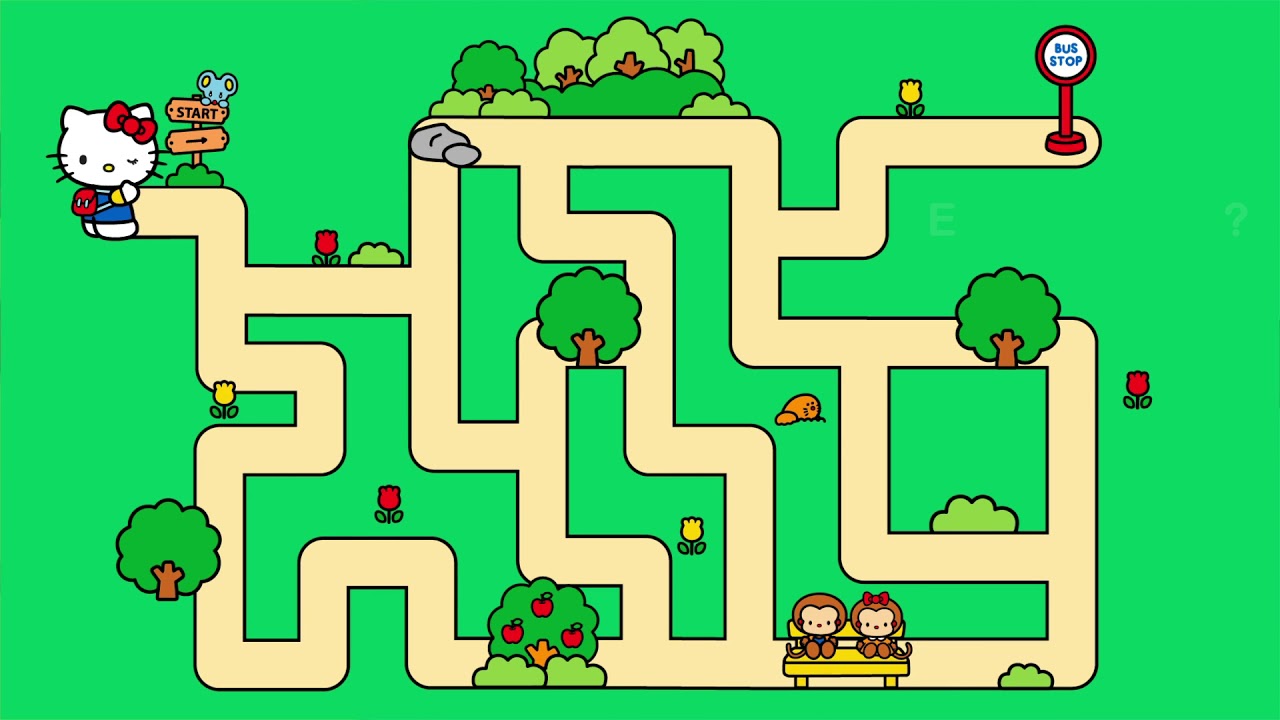 Jogo: Ajude a Hello Kitty a chegar na escola