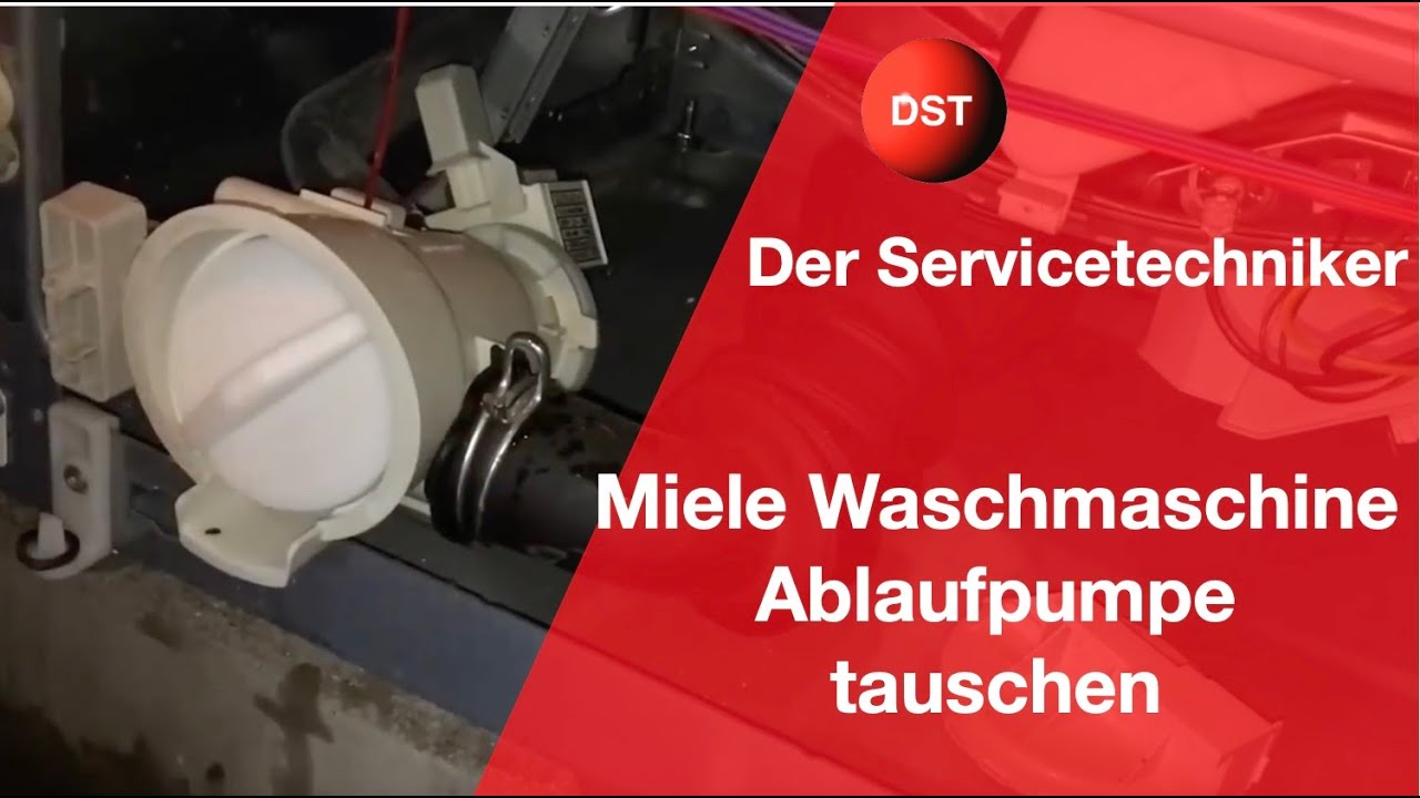 Ablaufpumpe tauschen Miele Waschmaschine So geht es.
