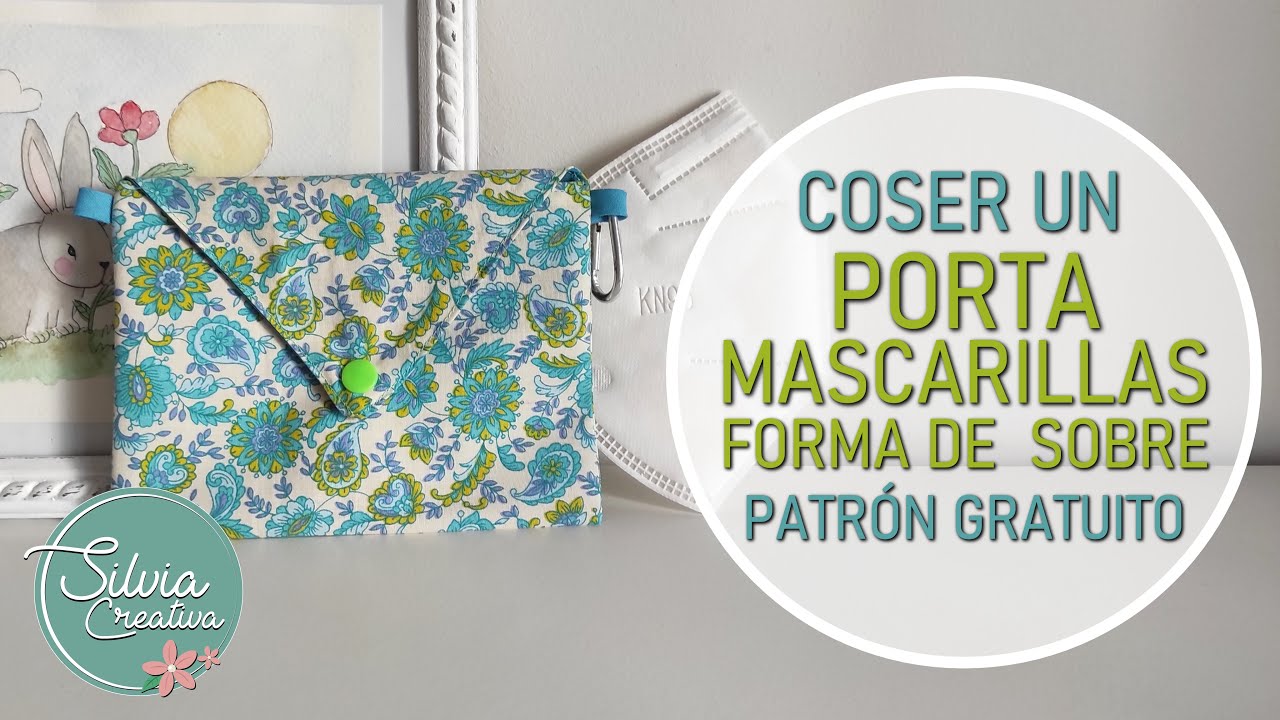 Coser un porta mascarillas con forma de sobre - versión mejorada - patrón gratuito