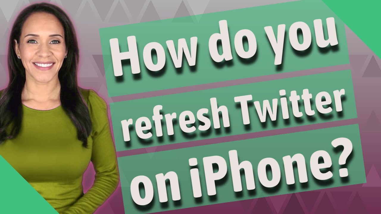 How do you refresh Twitter on iPhone?