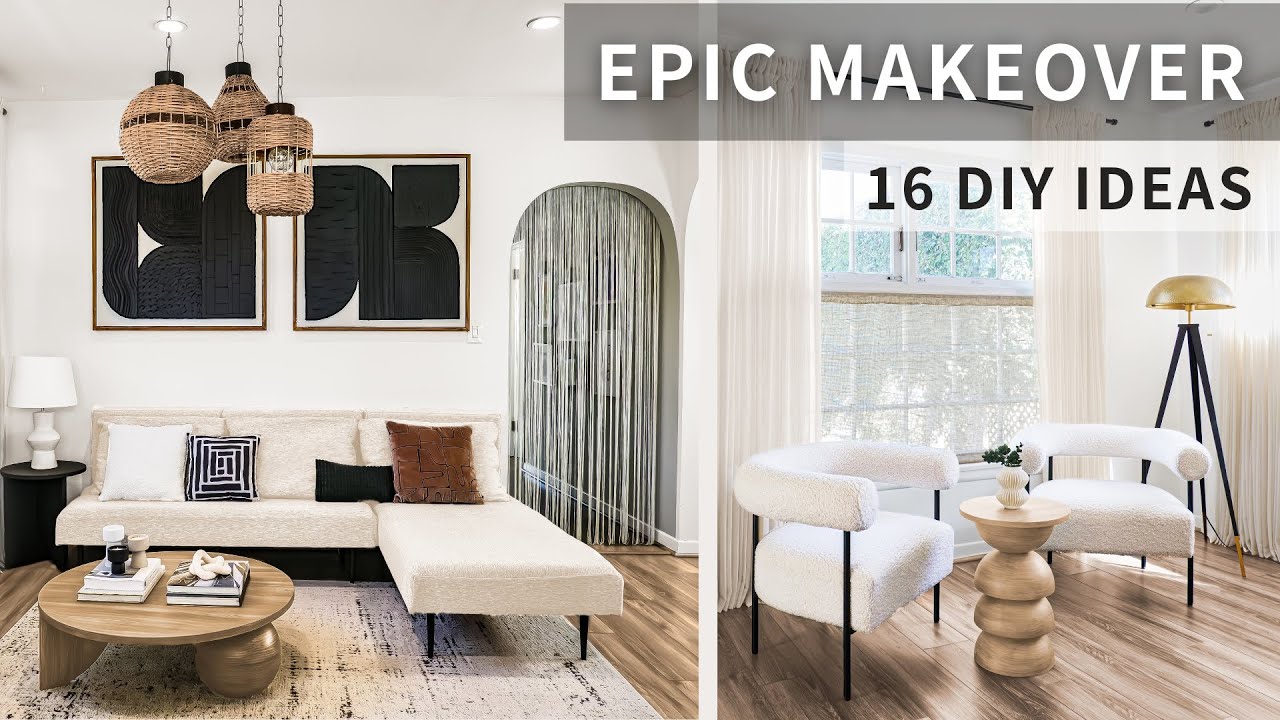 Living Room Makeover | 16 DIY Home Decor Ideas