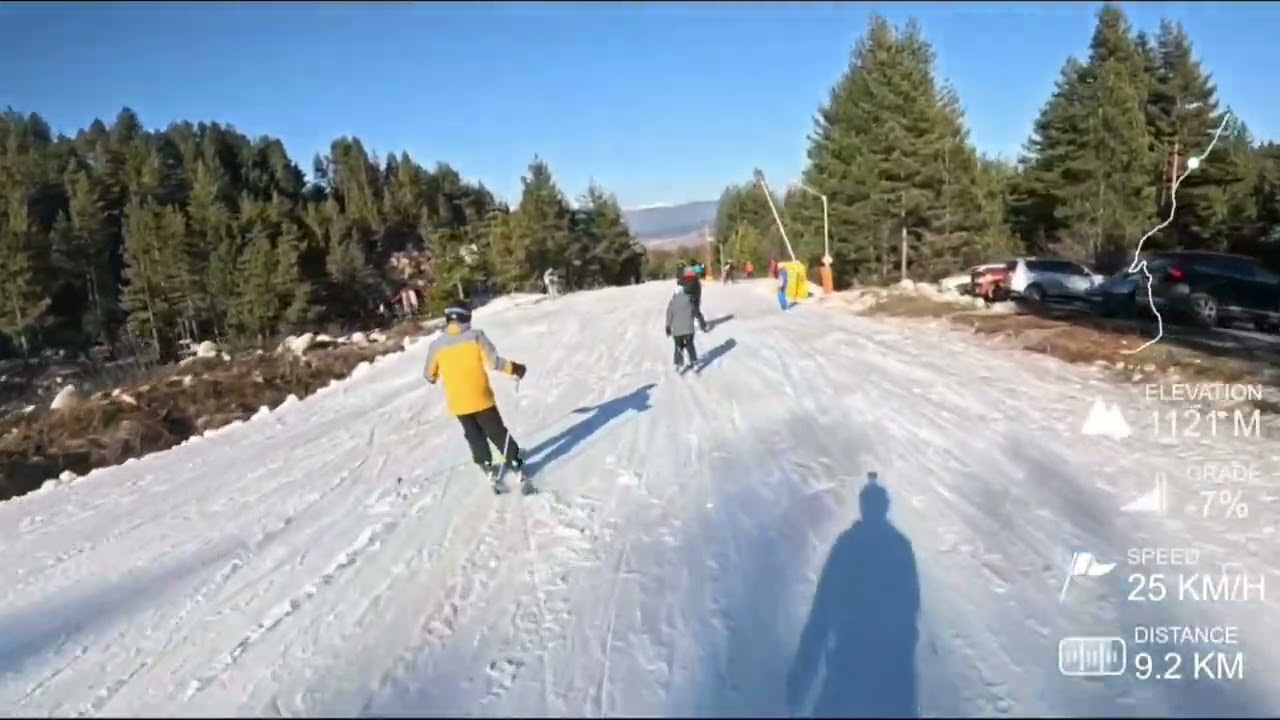 Bansko Ski Run 2026 POV 🇧🇬 11 km Top To Bottom Non-Stop Action Part 2|GoPro Telemetry| Ски Банско