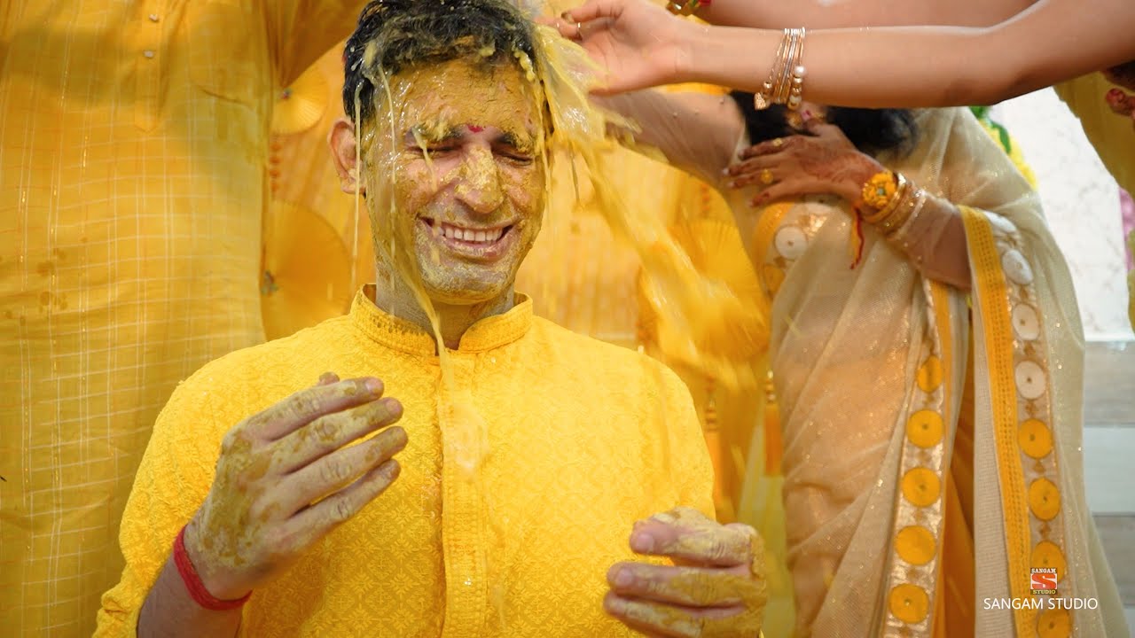 VIVEK's HALDI | WEDDING | GHUMARWIN | SANGAM STUDIO | INDIA