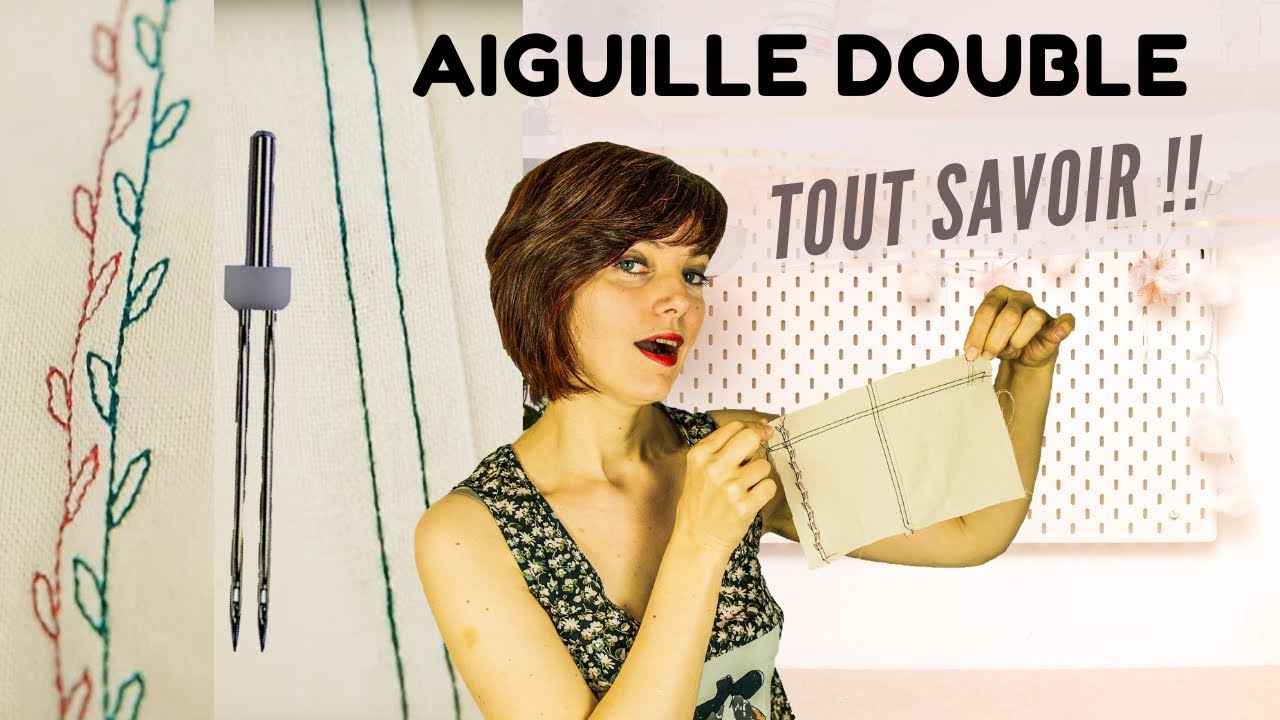 SUPER TUTO COUTURE - COMMENT COUDRE AVEC L' AIGUILLE DOUBLE : Astuces pour l'utiliser correctement !