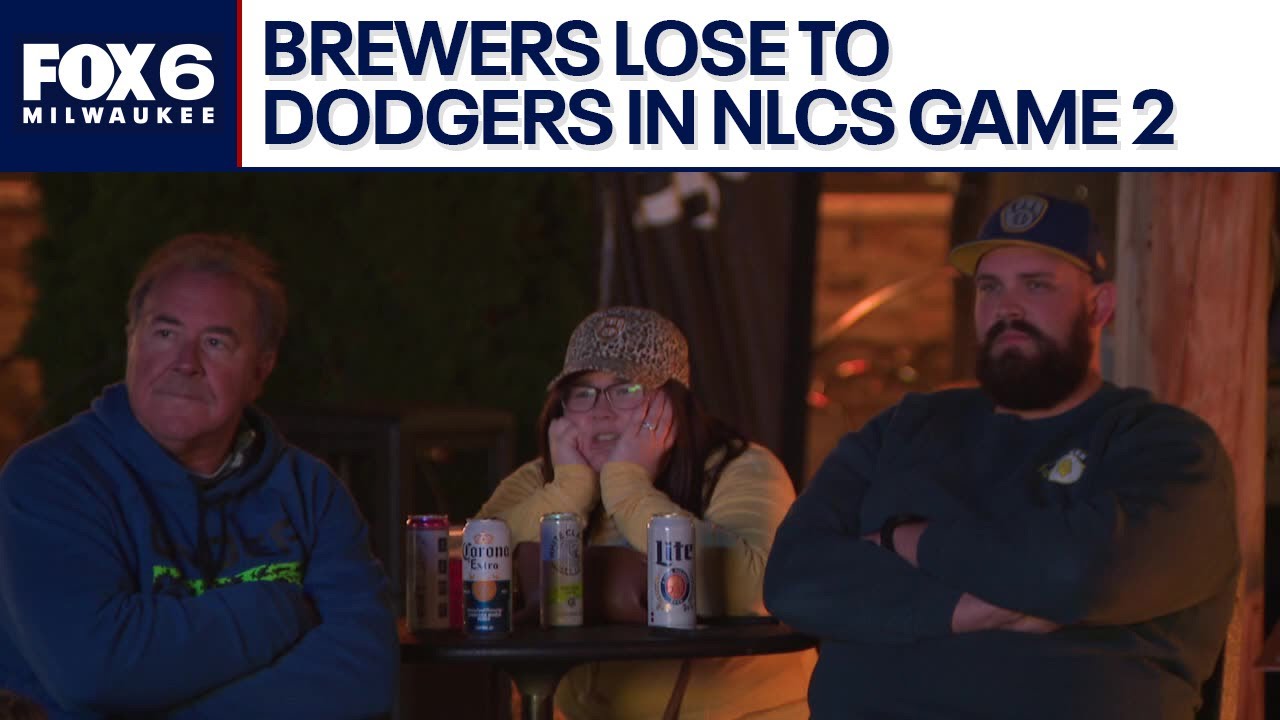 Brewers lose NLCS Game 2, fans react | FOX6 News Milwaukee