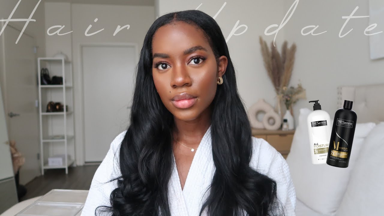 HAIR UPDATE | relaxed hair update, products I’m loving & how I wash my sew-in at home