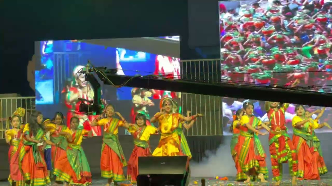 Jathara dance by Harshi - Annual Day Celebration Birla Open Minds Hyderabad