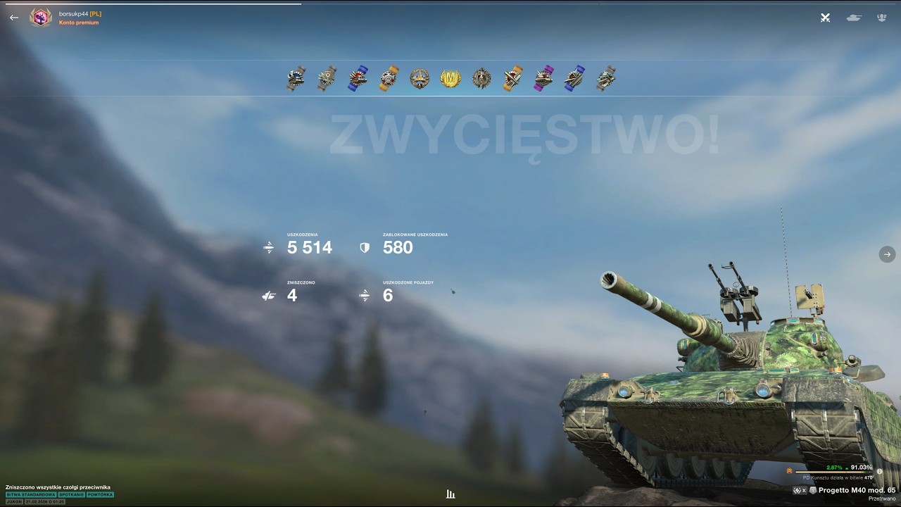 Progetto 65 - 5500 dmg, 4 kills *WoT Blitz*