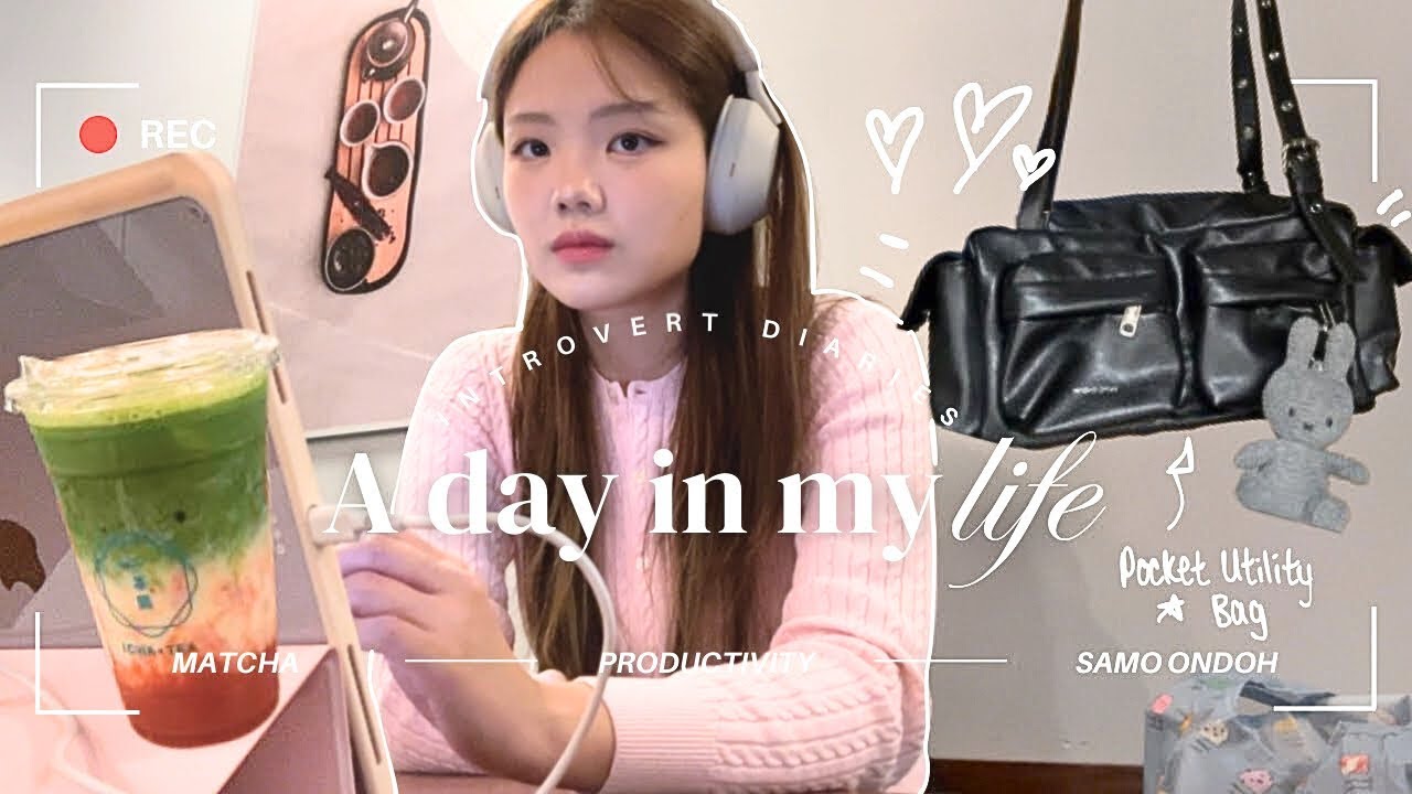 introvert diaries ☁️ | samo ondoh bag, productivity, matcha & hotpot with friends