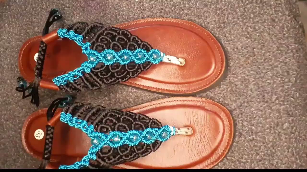 Sandale Macramé très facile à faire!