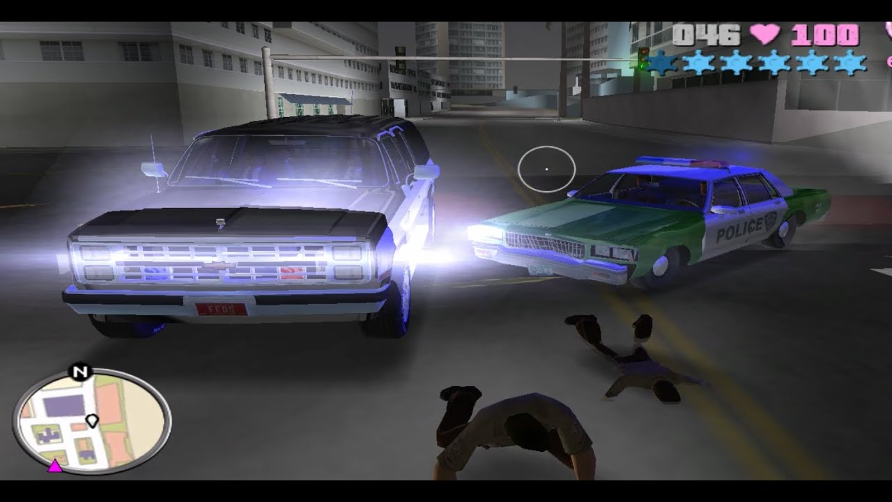 Cop Land mission in GTA Vice City - on a bike